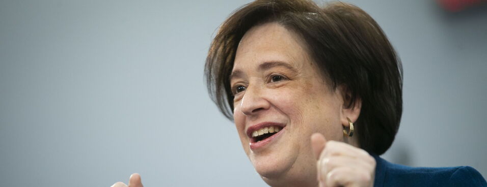 Kagan Says She Was Impressed by AI Bot Claude’s Legal Analysis